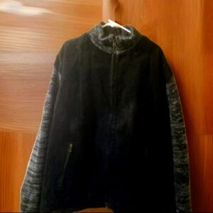 Cactus Black Label 100% Leather Suede Beautiful Sweater/Jacket